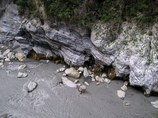 River slurrying through Toroka Gorge in Taiwan